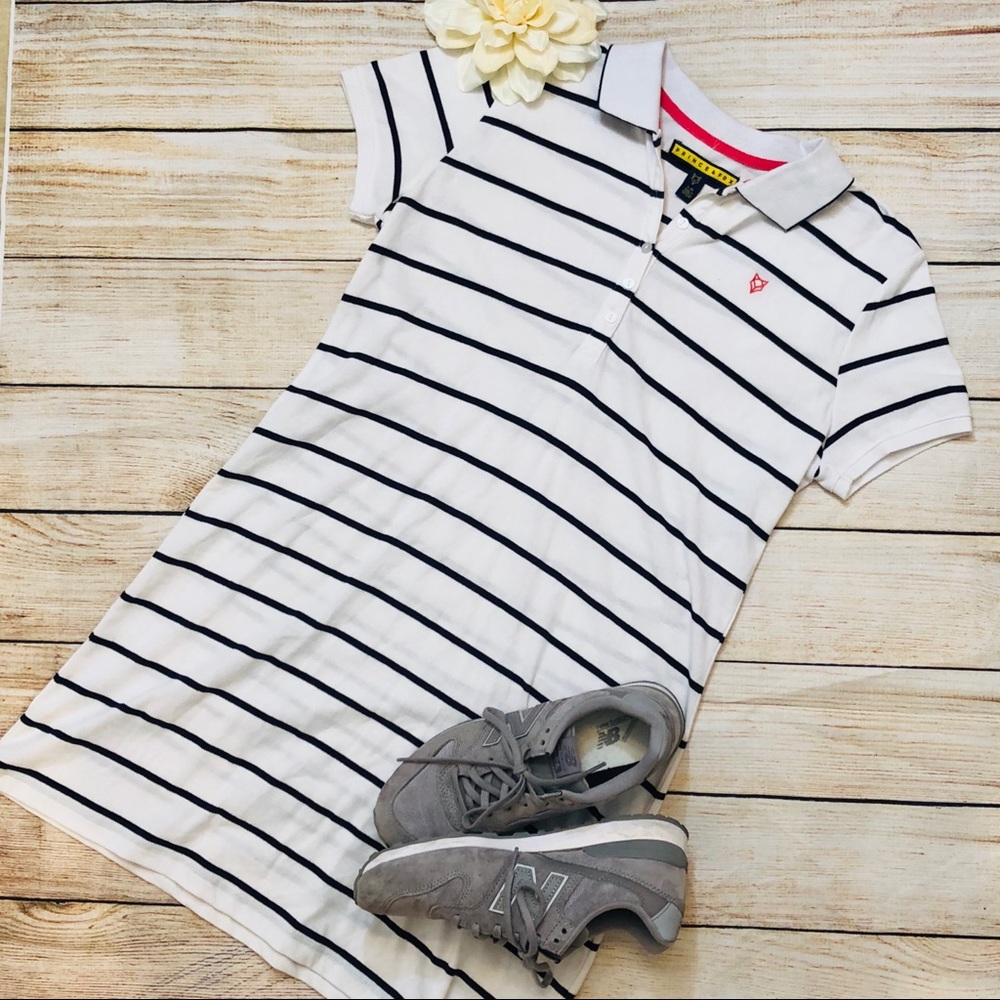 Prince & Fox Polo Striped Dress Sz L
